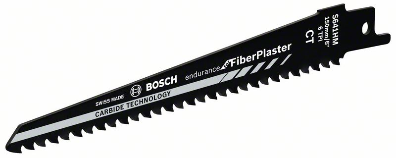 Полотно пильное сабельное для сабельных пил BOSCH S 641 HM ENDURANCE FOR FIBRE PLASTER 2 608 650 970 Сабельные пилы