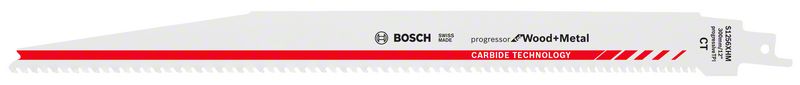 Полотно пильное сабельное для сабельных пил BOSCH S 1256 XHM PROGRESSOR FOR WOOD AND METAL 2 608 653 283 Сабельные пилы