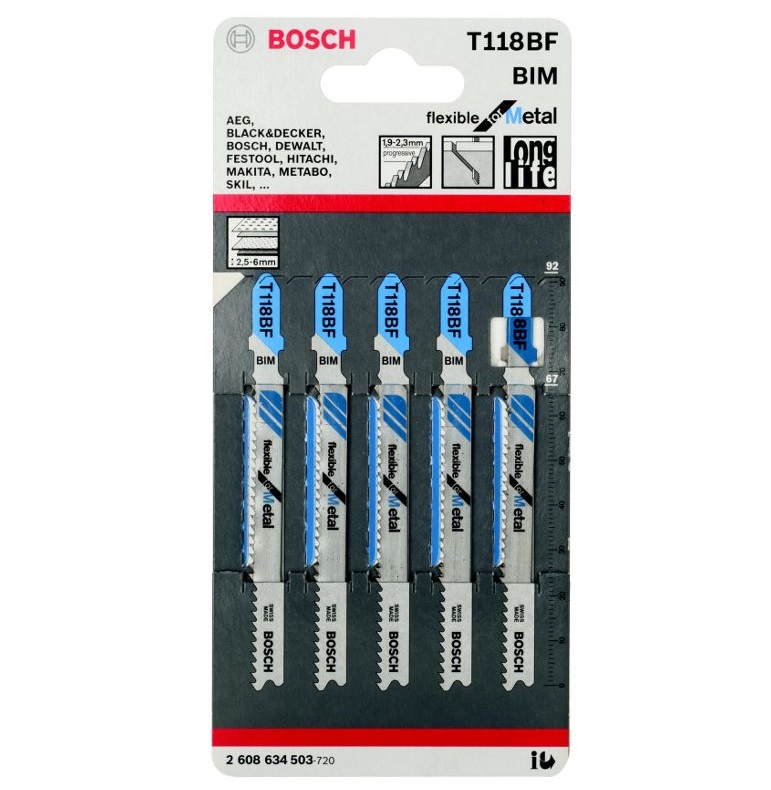 BOSCH T 118 BF FLEXIBLE FOR METAL 2 608 634 503 Лобзики