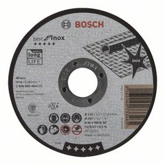 Диск отрезной для малых угловых шлифовальных машин BOSCH BEST FOR INOX 2 608 603 494 Паркетно-шлифовальные машины