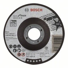 Диск отрезной для малых угловых шлифовальных машин BOSCH BEST FOR INOX 2 608 603 495 Паркетно-шлифовальные машины