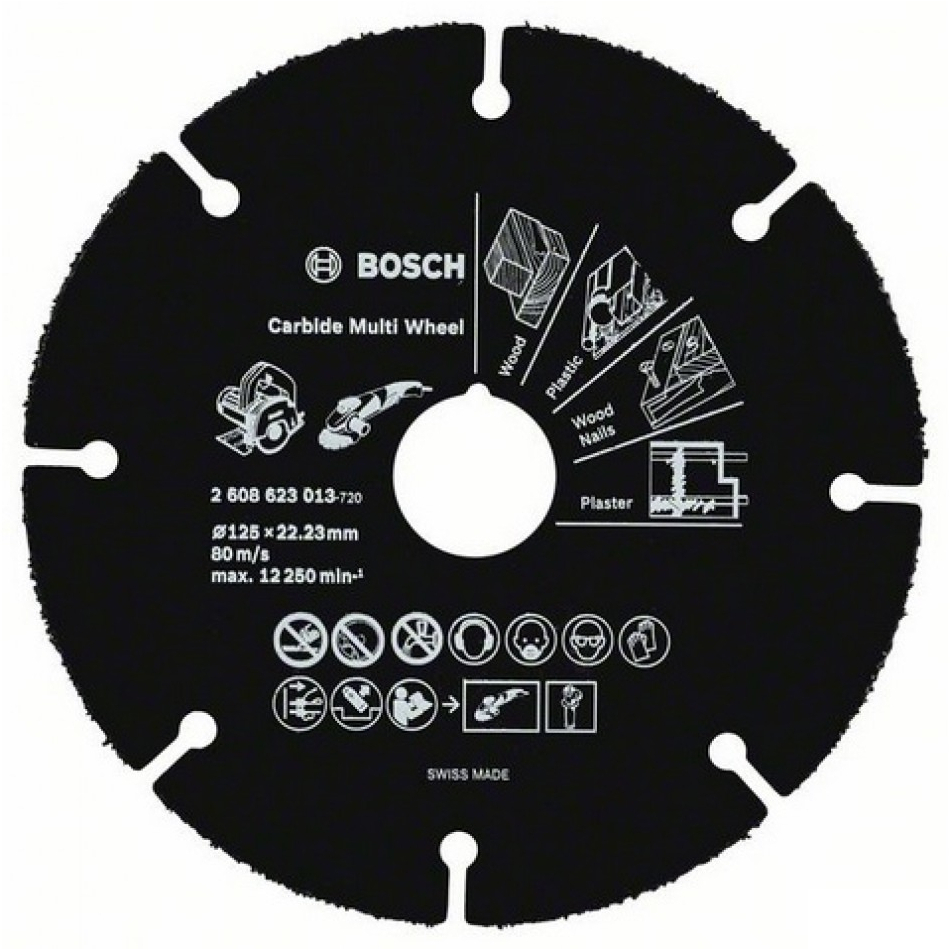 Диск отрезной для малых УШМ BOSCH CARBIDE MULTI WHEEL 2 608 623 013 Нарезчики швов