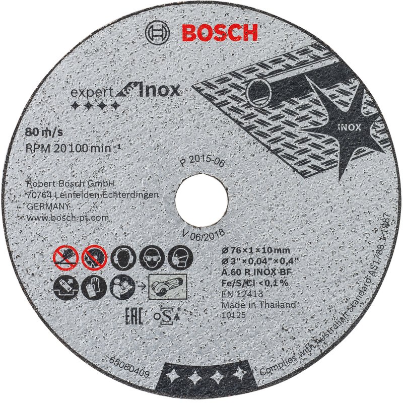 Диск отрезной для компактных УШМ BOSCH EXPERT FOR INOX 2 608 601 520 Нарезчики швов