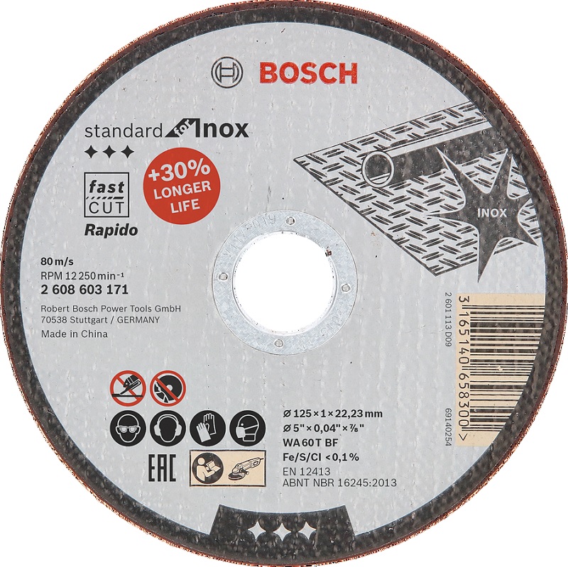 BOSCH STANDARD FOR INOX RAPIDO 2 608 603 171 Паркетно-шлифовальные машины