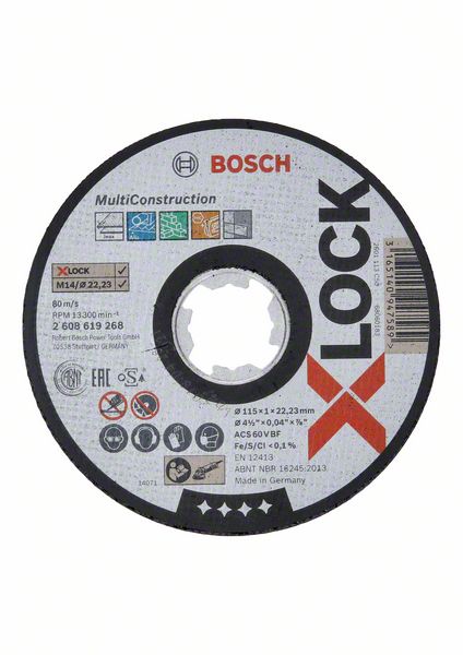 BOSCH X-LOCK MULTI CONSTRUCTION 2 608 619 268 Нарезчики швов