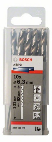 Сверло спиральное для дрелей и шуруповертов BOSCH HSS 2 608 585 498 Дрели и шуруповерты