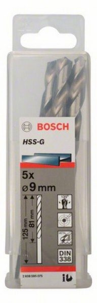 Сверло спиральное для дрелей и шуруповертов BOSCH HSS 2 608 595 075 Дрели и шуруповерты