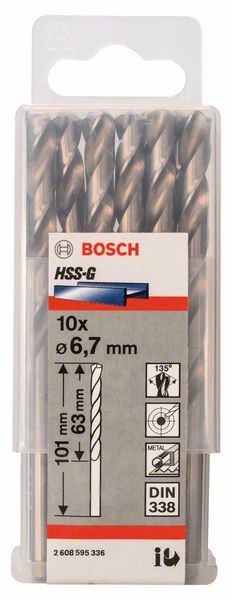 Сверло спиральное для дрелей и шуруповертов BOSCH HSS 2 608 595 336 Дрели и шуруповерты