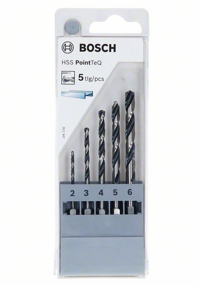 Набор спиральных сверл с шестигранным хвостом BOSCH HSS POINTTEQ 2 607 002 824 Наборы ключей