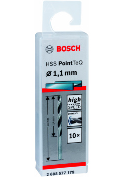 Сверло по металлу для дрелей и шуруповертов BOSCH HSS POINTTEQ 2 608 577 179 Дрели и шуруповерты