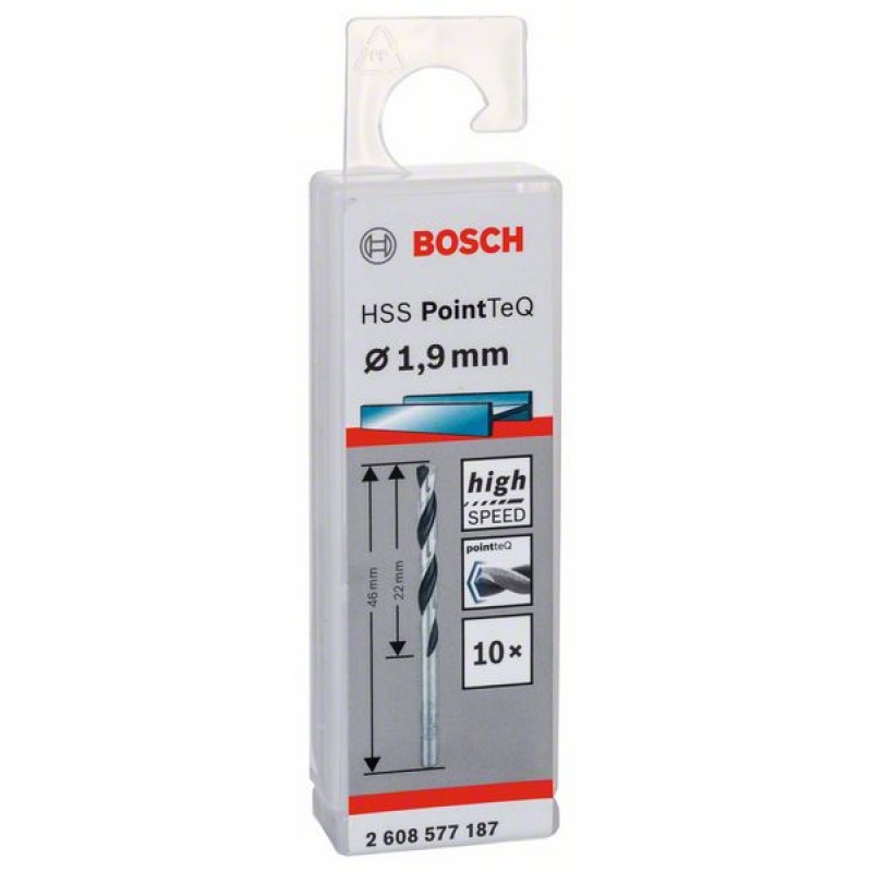 Сверло по металлу для дрелей и шуруповертов BOSCH HSS POINTTEQ 2 608 577 187 Дрели и шуруповерты