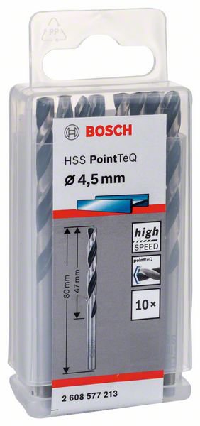 Сверло по металлу для дрелей и шуруповертов BOSCH HSS POINTTEQ 2 608 577 213 Дрели и шуруповерты