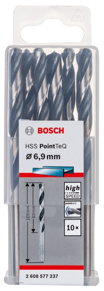 Сверло по металлу для дрелей и шуруповертов BOSCH HSS POINTTEQ 2 608 577 237 Дрели и шуруповерты