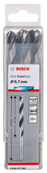 Сверло по металлу для дрелей и шуруповертов BOSCH HSS POINTTEQ 2 608 577 265 Дрели и шуруповерты