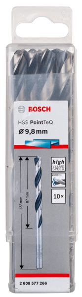 Сверло по металлу для дрелей и шуруповертов BOSCH HSS POINTTEQ 2 608 577 266 Дрели и шуруповерты