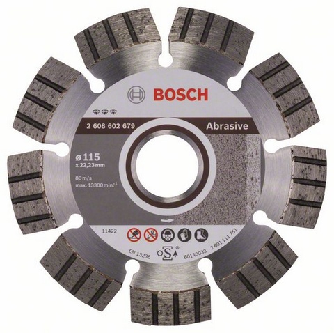 Диск алмазный отрезной для малых УШМ BOSCH BEST FOR ABRASIVE 2 608 602 679 Дрели алмазного бурения