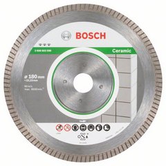 Диск алмазный отрезной для малых УШМ BOSCH BEST FOR CERAMIC EXTRA CLEAN TURBO 2 608 603 596 Дрели алмазного бурения