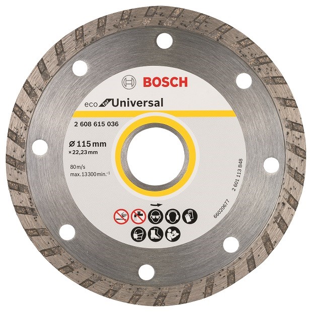 Диск алмазный отрезной для малых УШМ BOSCH ECO FOR UNIVERSAL 2 608 615 036 Дрели алмазного бурения