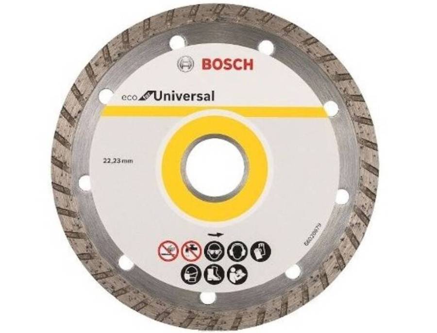 Диск алмазный отрезной для больших УШМ со стопорной гайкой BOSCH ECO FOR UNIVERSAL 2 608 615 047 Дрели алмазного бурения