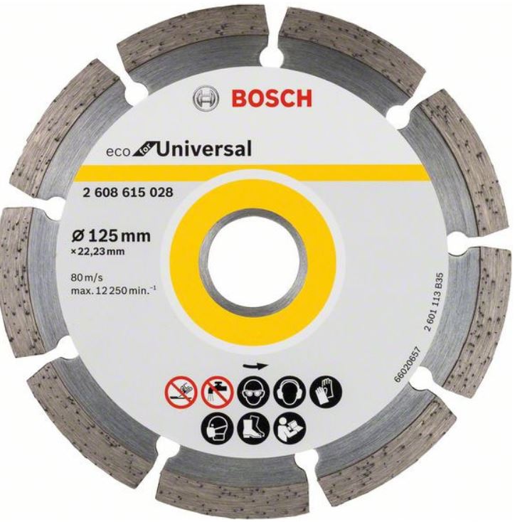 Диск алмазный отрезной BOSCH ECO FOR UNIVERSAL SEGMENTED 2 608 615 028 Дрели алмазного бурения