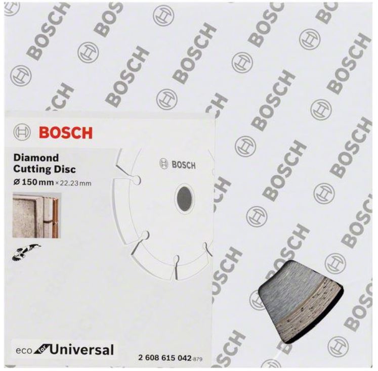 Диск алмазный отрезной для больших УШМ со стопорной гайкой BOSCH ECO FOR UNIVERSAL SEGMENTED 2 608 615 042 Дрели алмазного бурения