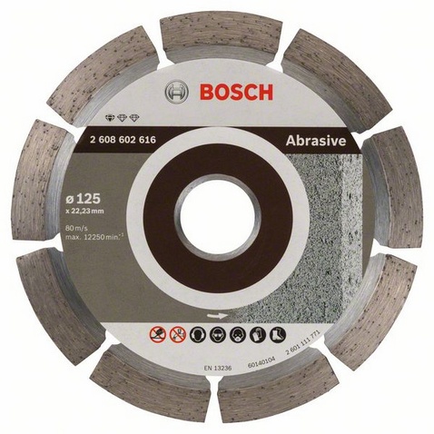 Диск алмазный отрезной для малых УШМ BOSCH STANDARD FOR ABRASIVE 2 608 602 616 Дрели алмазного бурения