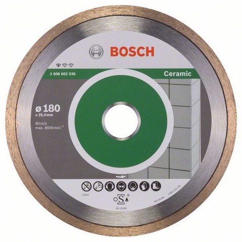 Диск алмазный отрезной для резаков по плитке BOSCH STANDARD FOR CERAMIC 2 608 602 536 Дрели алмазного бурения