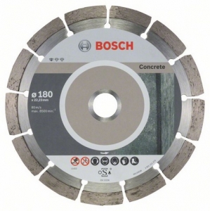 Диск алмазный отрезной для больших УШМ со стопорной гайкой BOSCH STANDARD FOR CONCRETE 2 608 603 242 Дрели алмазного бурения