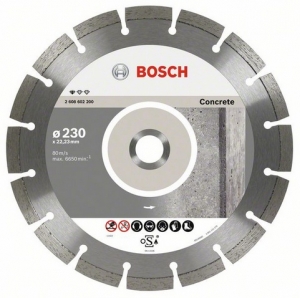 Диск алмазный отрезной для больших УШМ со стопорной гайкой BOSCH STANDARD FOR CONCRETE 2 608 603 243 Дрели алмазного бурения