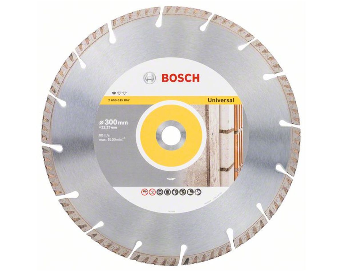 Диск алмазный отрезной для больших УШМ со стопорной гайкой BOSCH STANDARD FOR UNIVERSAL 2 608 615 067 Дрели алмазного бурения