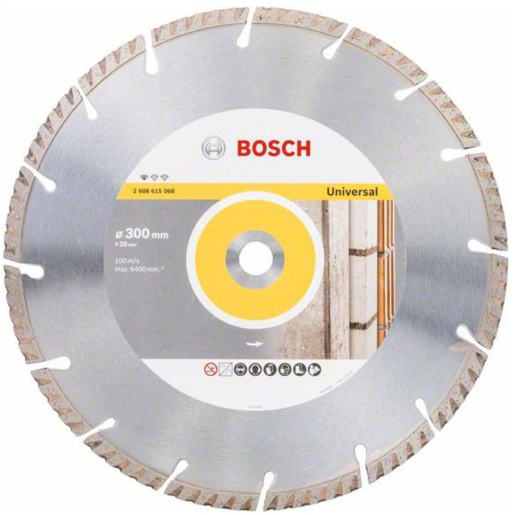 Диск алмазный отрезной для циркулярных пил и бенорезов BOSCH STANDARD FOR UNIVERSAL 2 608 615 068 Дрели алмазного бурения