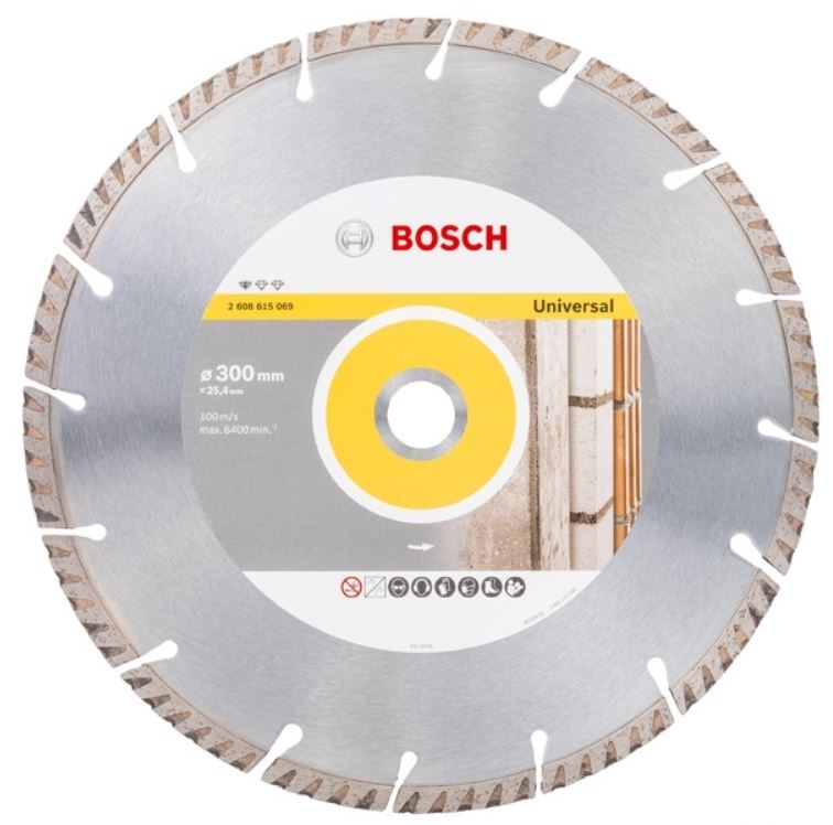 Диск алмазный отрезной для циркулярных пил и бенорезов BOSCH STANDARD FOR UNIVERSAL 2 608 615 069 Дрели алмазного бурения