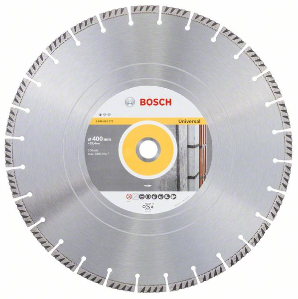 Диск алмазный отрезной для циркулярных пил и бенорезов BOSCH STANDARD FOR UNIVERSAL 2 608 615 073 Дрели алмазного бурения